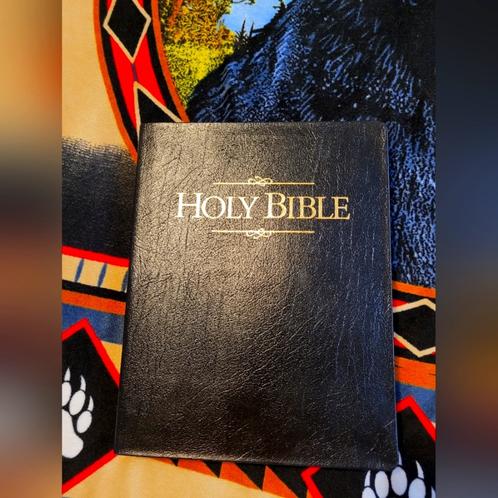 Black Bible Brand New leather-bound. The good Book Large